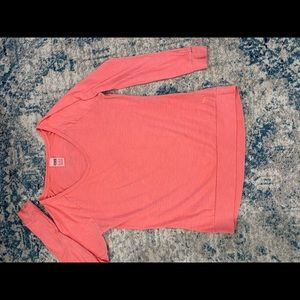 VS Pink Long sleeve scoop neck